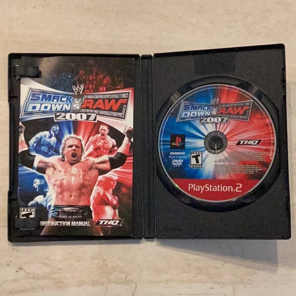 WWE Smackdown Vs Raw 2007 Playstation 2 Game Greatest Hits PS2 CIB Tested